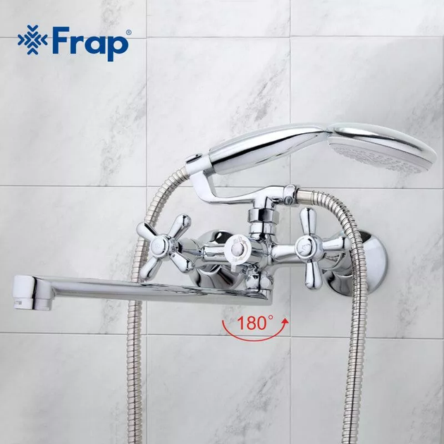 Змішувач для ванни F2225, хром frap F2225 - Фото 2 Змішувач для ванни F2225, хром frap F2225 - изображение 2