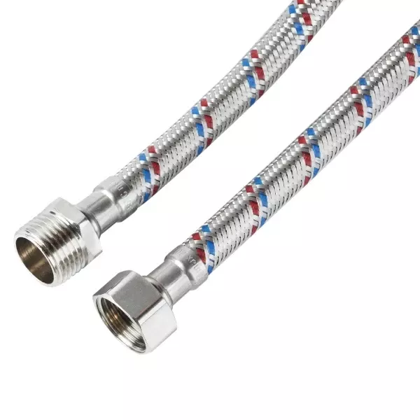 Шланг для підведення води Standard 70 см гайка-штуцер 1/2" ITAL STFM12070 - изображение 2