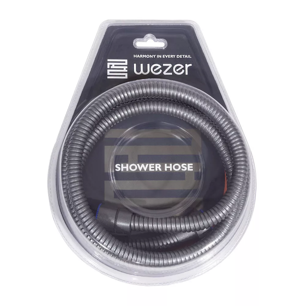Душовий шланг WKR-008-150GG, 150 см, збройова сталь WEZER WKR-008-150-GG - изображение 2