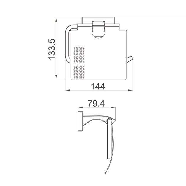 Паперотримач G0703-9, збройова сталь GAPPO G0703-9 - изображение 4