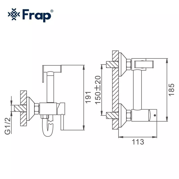 Гігієнічний душ F7503, хром frap F7503 - изображение 7