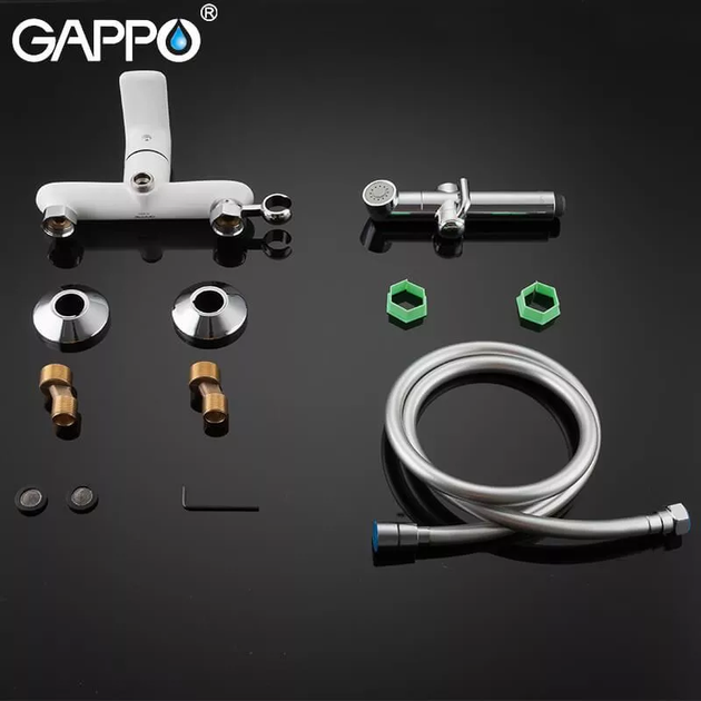 Гігієнічний душ G2048-8, білий/хром GAPPO G2048-8 - изображение 4