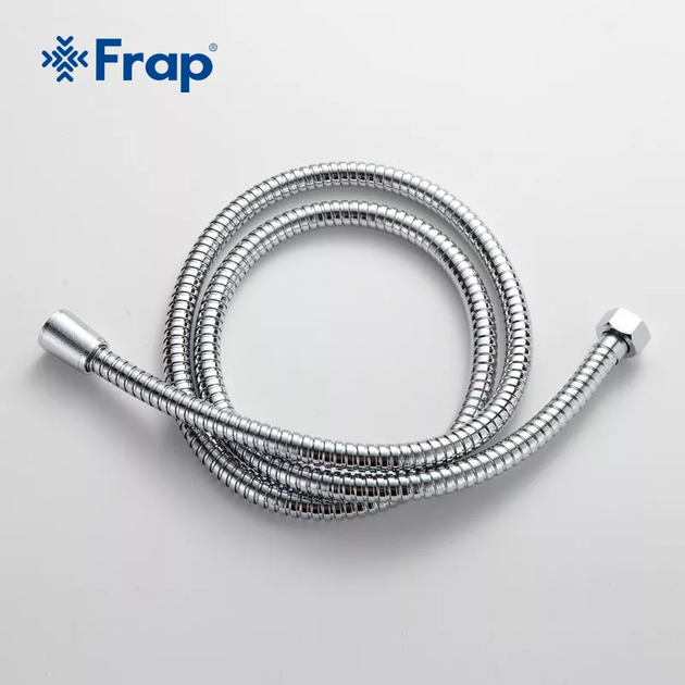 Шланг душовий F43, нержавіюча сталь, 1500 мм, хром frap F43 - изображение 2