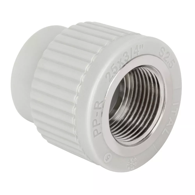 Муфта PP-r із внутрішньою різьбою 63 мм x 2" ITAL IKB210 - Фото 3 Муфта PP-r із внутрішньою різьбою 63 мм x 2" ITAL IKB210 - зображення 3