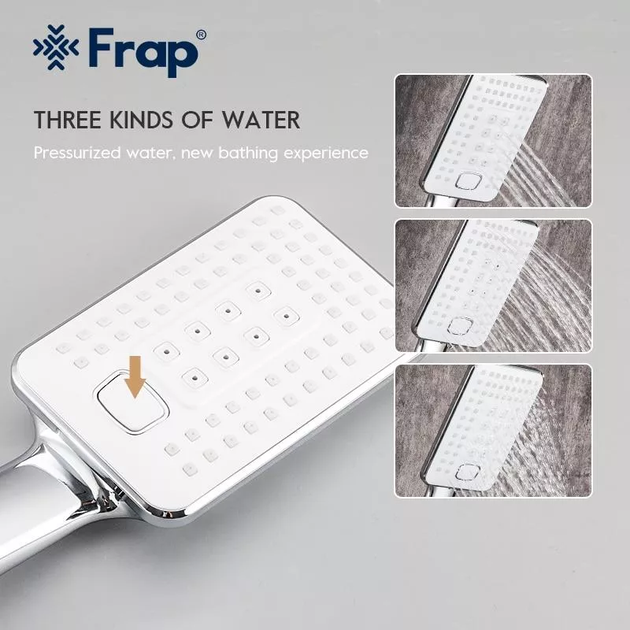 Змішувач для ванни F3258, білий/хром frap F3258 - Фото 6 Змішувач для ванни F3258, білий/хром frap F3258 - изображение 6