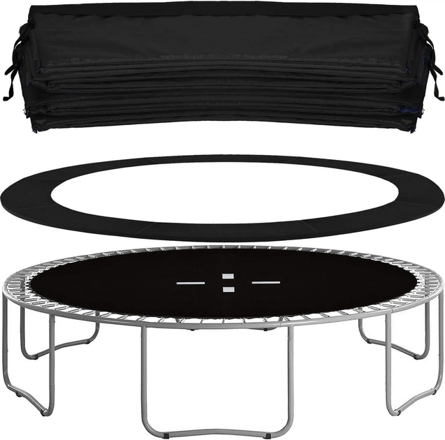 Захисний чохол на пружини Springos 8FT 244/250/252 см Чорний (5903021932013) - зображення 5