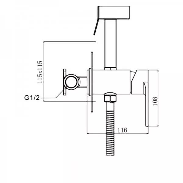 Гігієнічний душ G7299-20 GAPPO G7299-20 - изображение 4