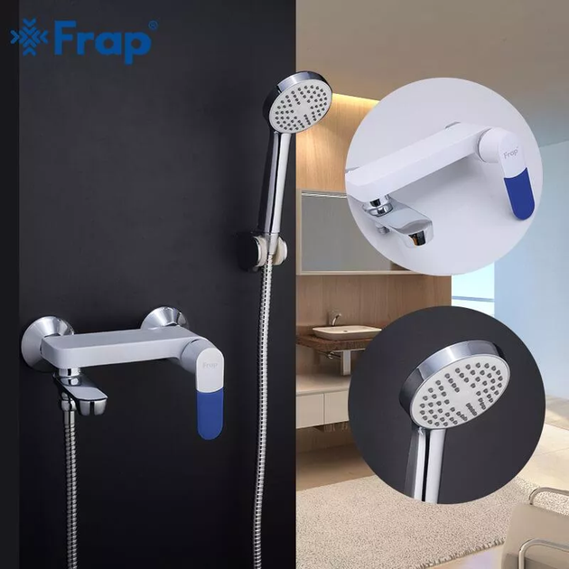 Змішувач для ванни F3234, білий/хром frap F3234 - зображення 4