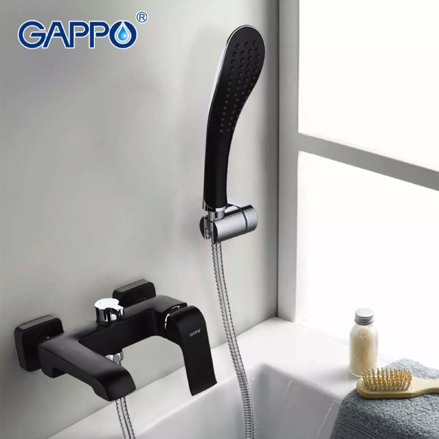 Змішувач для ванни G3250, чорний/хром GAPPO G3250 - Фото 4 Змішувач для ванни G3250, чорний/хром GAPPO G3250 - зображення 4