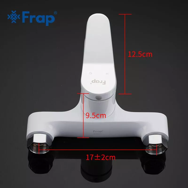 Змішувач для ванни F3245, білий/хром frap F3245 - изображение 6