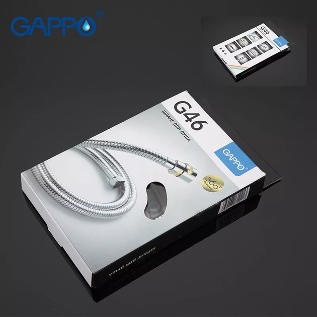 Душовий шланг G46, 1500 мм, хром GAPPO G46 - изображение 4