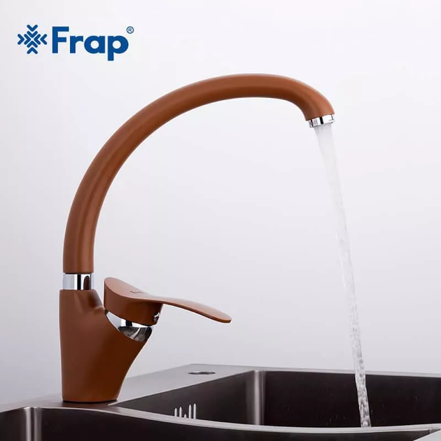 Змішувач для кухні F4101-14, коричневий frap F4101-14 - Фото 2 Змішувач для кухні F4101-14, коричневий frap F4101-14 - изображение 2