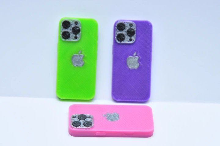Мини Телефон для куклы LOL набором 3шт Айфон для куклы смартфон яблуко Iphone міні смартфон брелок Епл Айфон Apple для барби - изображение 3