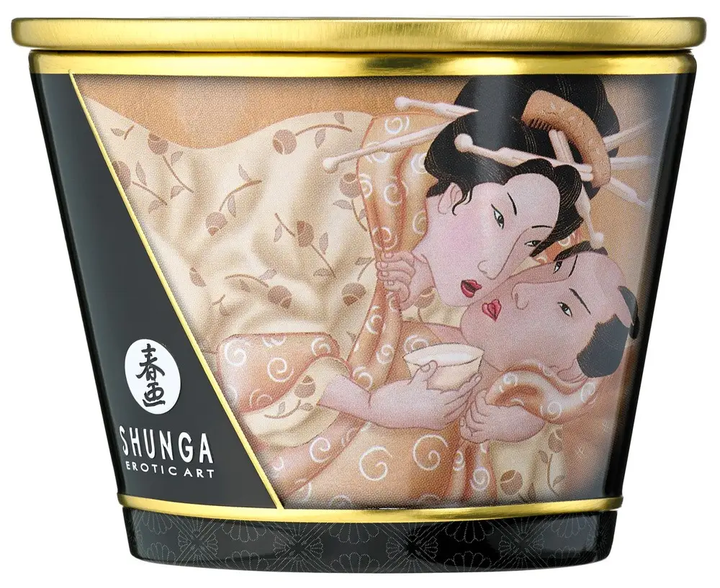 Интимная массажная свеча Shunga Massage Candle Vanilla с запахом ванили 170 мл - изображение 3
