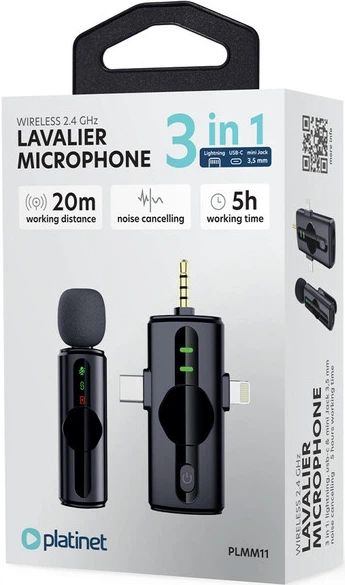 Mikrofon Platinet Wireless Lavalier Kołnierzykowy Single Set (PLMM11) - obraz 8