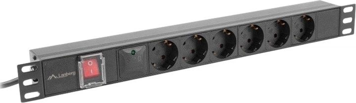 Listwa zasilająca Lanberg PDU-06F-0200-IEC-BK - obraz 2