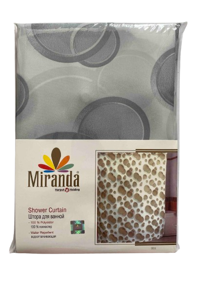Шторка для ванної кімнати Miranda Side grey 180*200 см - зображення 4