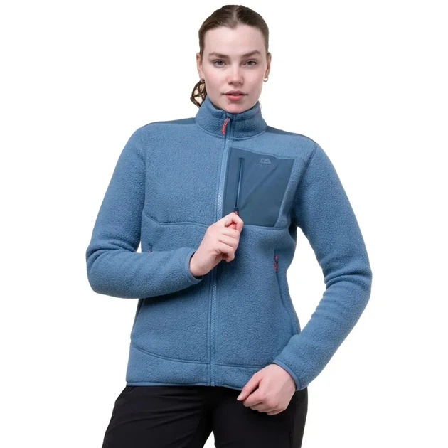 Флісова кофта Mountain Equipment Highpile Wmns Jacket S Stellar Blue/Glace Blue (1053-ME-006921.01850.10) - Фото 2 Флісова кофта Mountain Equipment Highpile Wmns Jacket S Stellar Blue/Glace Blue (1053-ME-006921.01850.10) - зображення 2