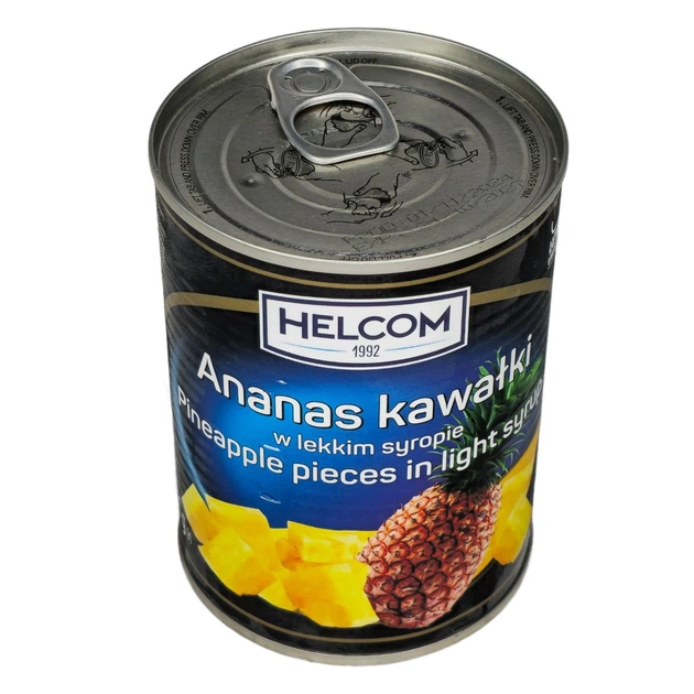 Ананасы HELCOM кусочки в легком сиропе 565г - Фото 2 Ананасы HELCOM кусочки в легком сиропе 565г - изображение 2