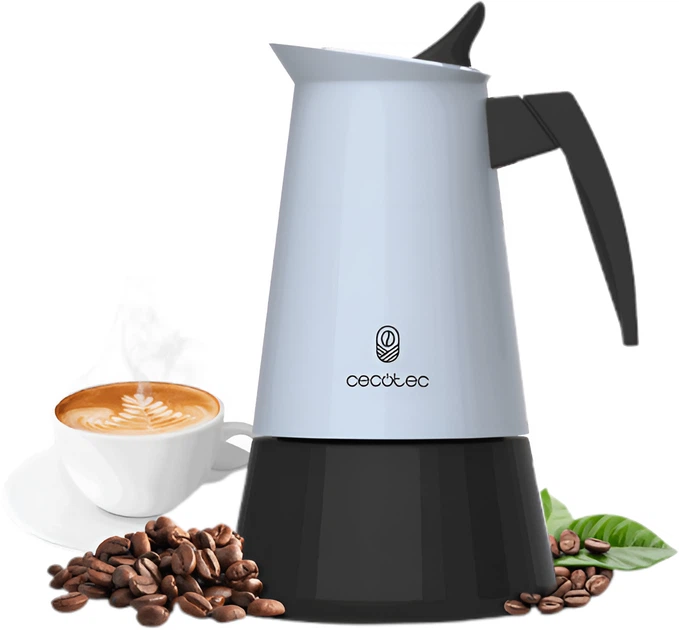 Kawiarka Cecotec Piccolina 600 na 6 filiżanek 300 ml niebieska (8435484001090) - obraz 2