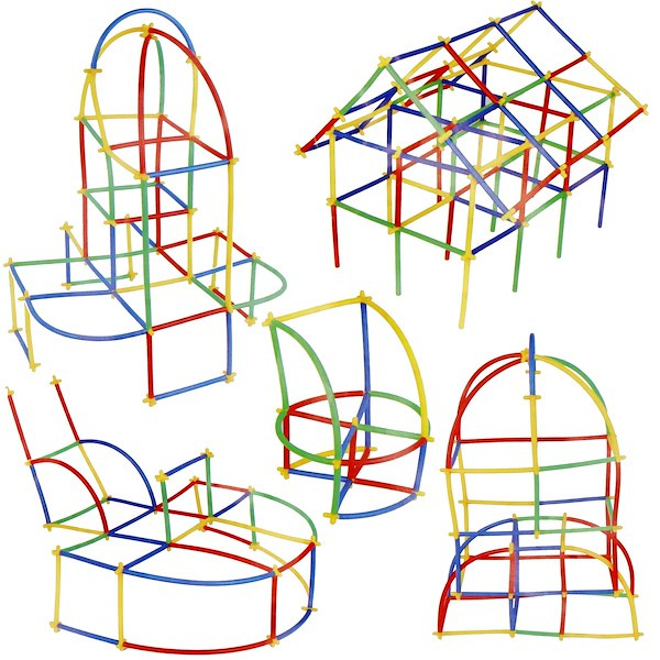 Конструктор Springos соломинки 800 елементів (5907719463551) - зображення 3