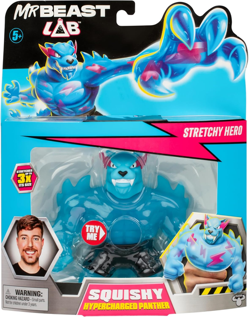 Набор фігурка Мистер бист гуджитсу Пантера MrBeast Lab Heroes of Goo Jit Zu Goo Hypercharged Panther 24736 - зображення 2