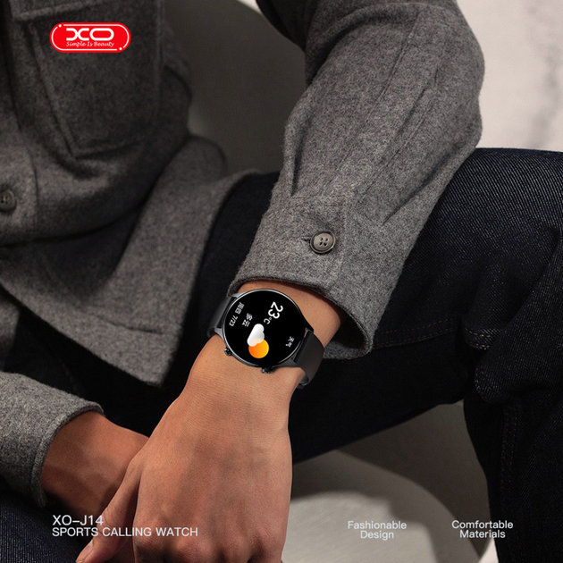 Смарт Годинник XO J14 AMOLED Колір Сірий - Фото 13 Смарт Годинник XO J14 AMOLED Колір Сірий - изображение 13