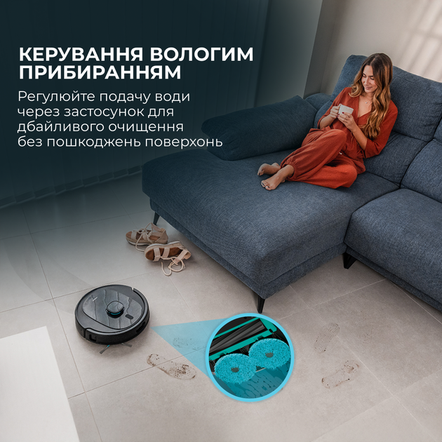 Робот-пылесос Cecotec Conga 9590 Spin Revolution Ultra Power Home (A01_EU01_100146) - Фото 7 Робот-пылесос Cecotec Conga 9590 Spin Revolution Ultra Power Home (A01_EU01_100146) - изображение 7