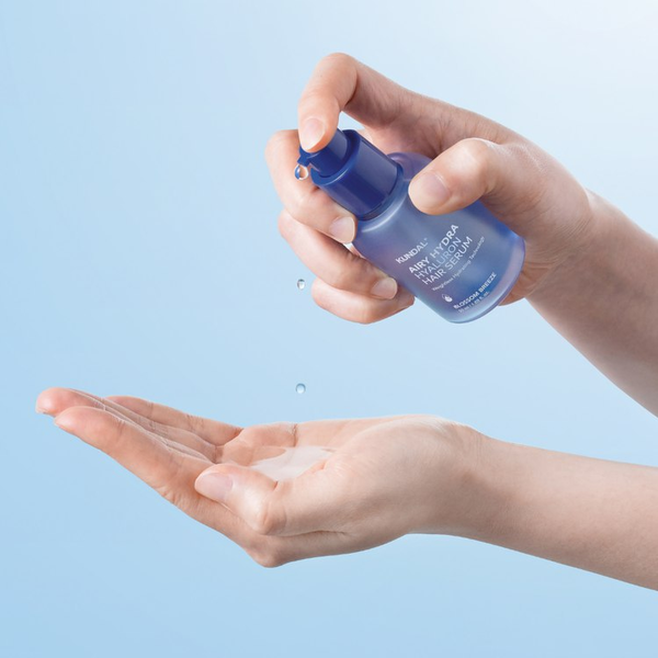 Лёгкая увлажняющая сыворотка Kundal Airy Volume Hyaluron Serum для волос с гиалуроновой кислотой 50 мл - изображение 3