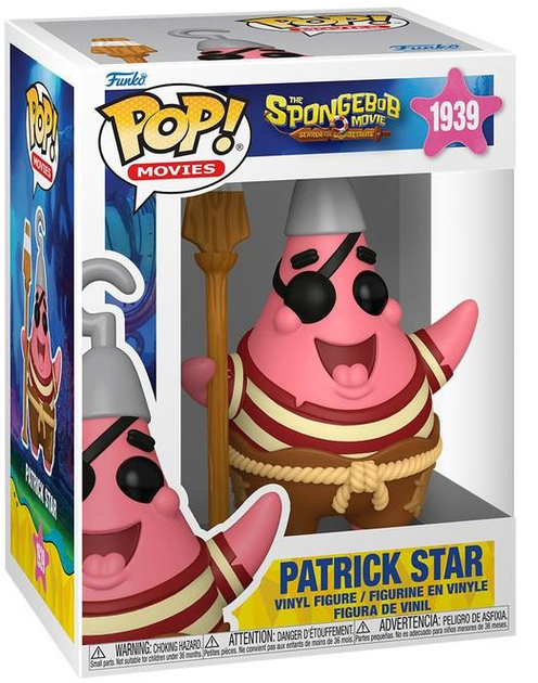 Фігурка Funko Pop Губка Боб Патрік Пірат SpongeBob Patrick Pirate 10 см SB P 1939 - Фото 3 Фігурка Funko Pop Губка Боб Патрік Пірат SpongeBob Patrick Pirate 10 см SB P 1939 - зображення 3