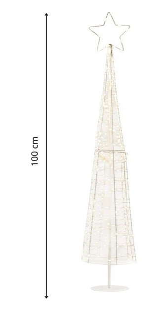 Світлодіодна ялинка Springos CL1237 різдвяна прикраса 100 см 250 LED (5908455305228) - зображення 6
