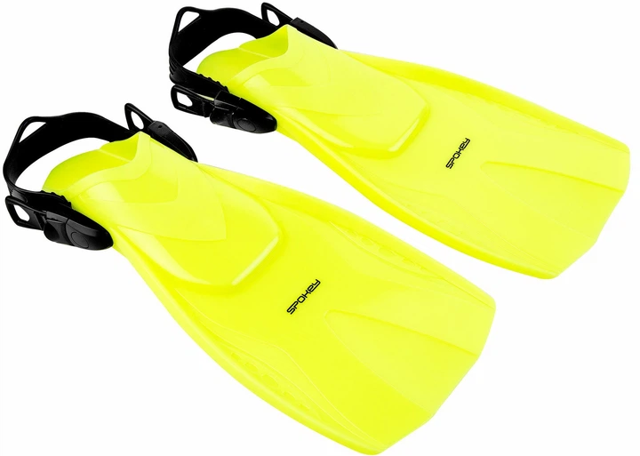 Zestaw do nurkowania Spokey maska + fajka + płetwy r. 28-31 Bojko 928215 Żółty (5902693282150) - obraz 5