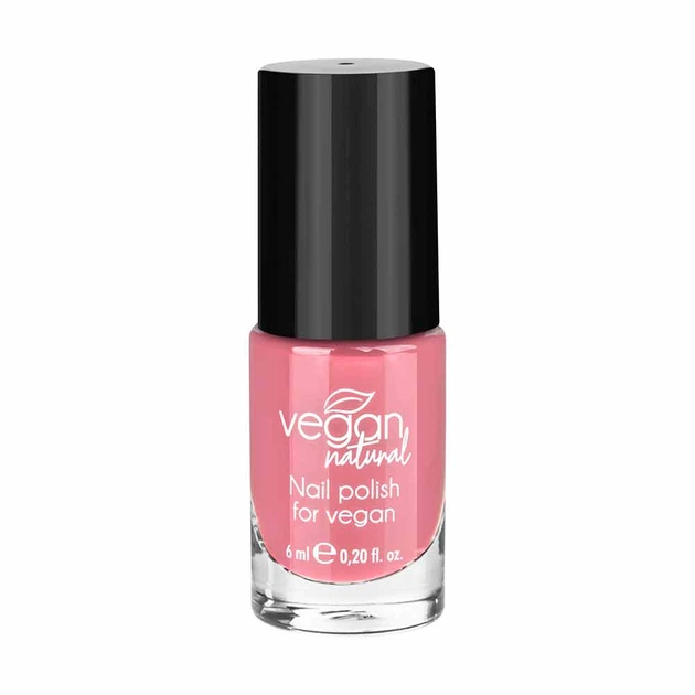 Лак для нігтів Vegan Natural №04 рожевий 6 мл ( 5906942670040 ) - зображення 2