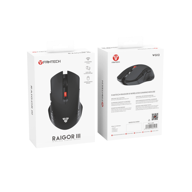 Бездротова Миша Ігрова Fantech WG12 Raigor III Колір Чорний - изображение 12