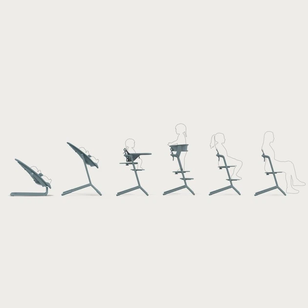 Krzesełko do karmienia Cybex Lemo 4-in-1 Sand White Gold (4063846171651) - obraz 12