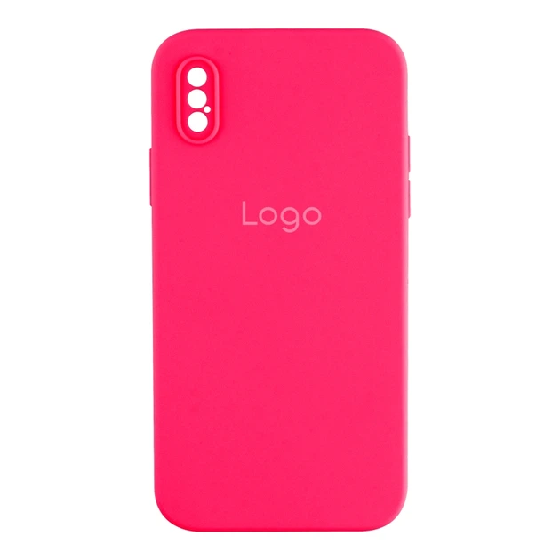 Чохол Silicone Case Square Full Camera для iPhone X/Xs 38.Shiny Pink - Фото 1 Чохол Silicone Case Square Full Camera для iPhone X/Xs 38.Shiny Pink - изображение 1