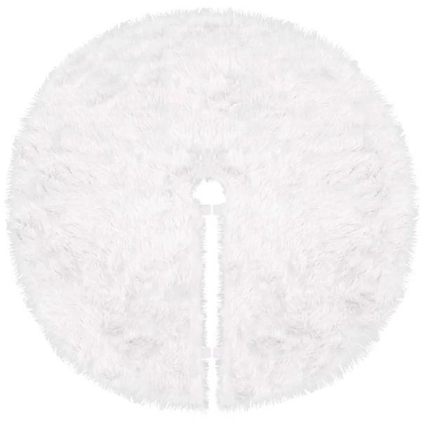 Dywanik pod choinkę SPRINGOS CA0759 okrągły futrzany 120 cm Biały (5907719423661) - obraz 2