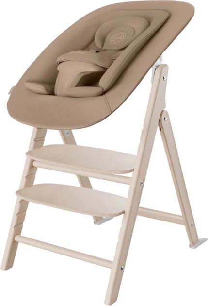 Krzesełko do karmienia Cybex Click & Fold 4-in-1 All Natural Light Gold (4063846473502) - obraz 6