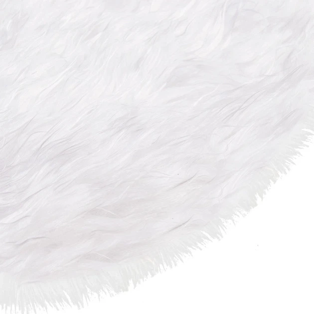 Dywanik pod choinkę SPRINGOS CA0758 okrągły futrzany 142 cm Biały (5907719423654) - obraz 4