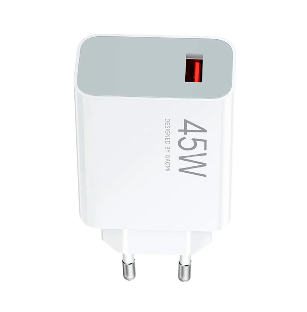 Зарядний пристрій Xiaomi 45W Turbo Charg USB-A (BHR07SLEU) White - Фото 1 Зарядний пристрій Xiaomi 45W Turbo Charg USB-A (BHR07SLEU) White - изображение 1