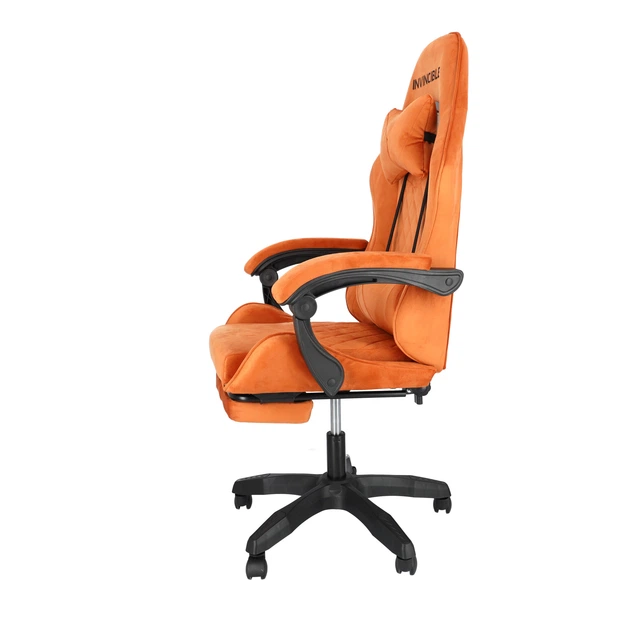 Ігрове крісло Hedo 100048 з висувною підставкою для ніг Коричневе (5907184130101) - зображення 4