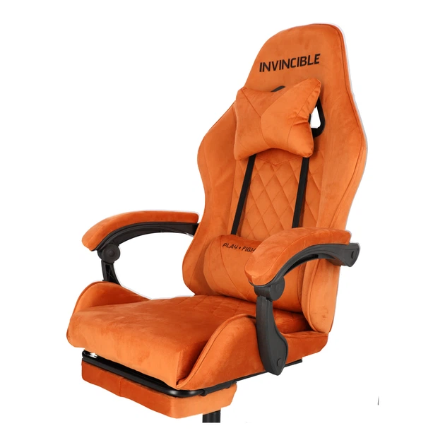 Ігрове крісло Hedo 100048 з висувною підставкою для ніг Коричневе (5907184130101) - зображення 6