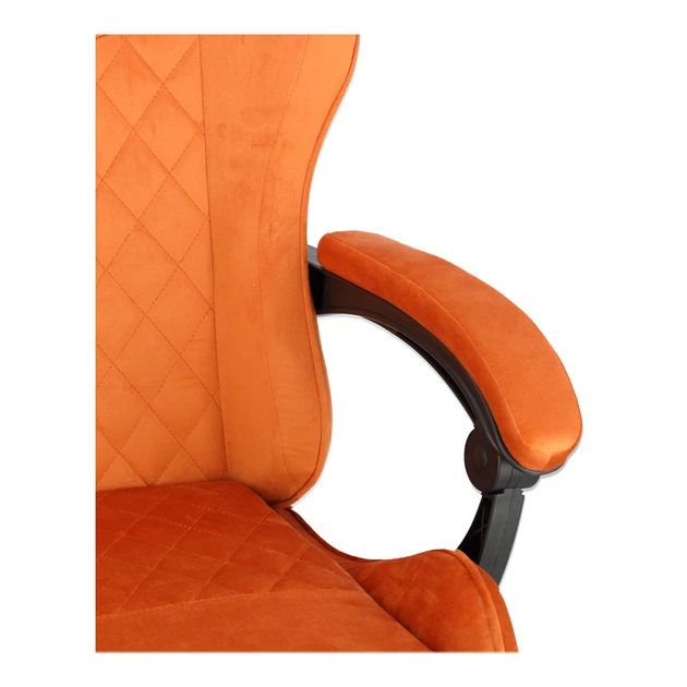 Ігрове крісло Hedo 100048 з висувною підставкою для ніг Коричневе (5907184130101) - зображення 10