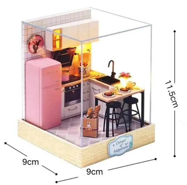 Конструктор 3D DIY CUTE ROOM Румбокс Вкус жизни Taste of Life "QT-027" - Фото 6 Конструктор 3D DIY CUTE ROOM Румбокс Вкус жизни Taste of Life "QT-027" - изображение 6