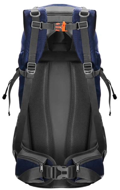 Туристичний рюкзак Springos 60 L survival kemping з свистком Темно-синій (5907719484426) - зображення 3