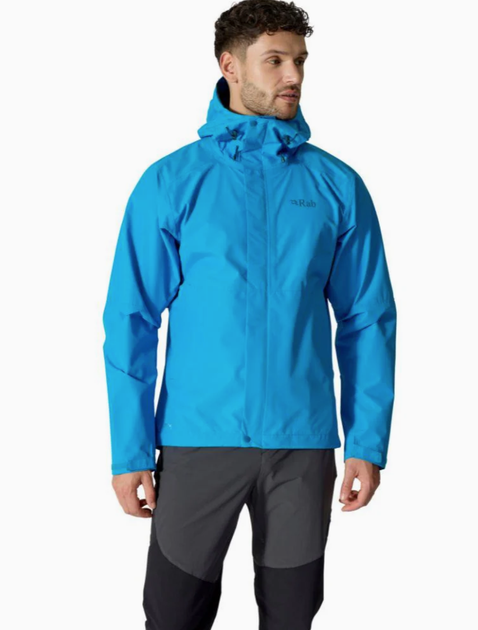 Куртка мужская мембранная Rab Downpour Jacket, Maya Blue, S (RB QWI-06-MYB-SML) - изображение 5