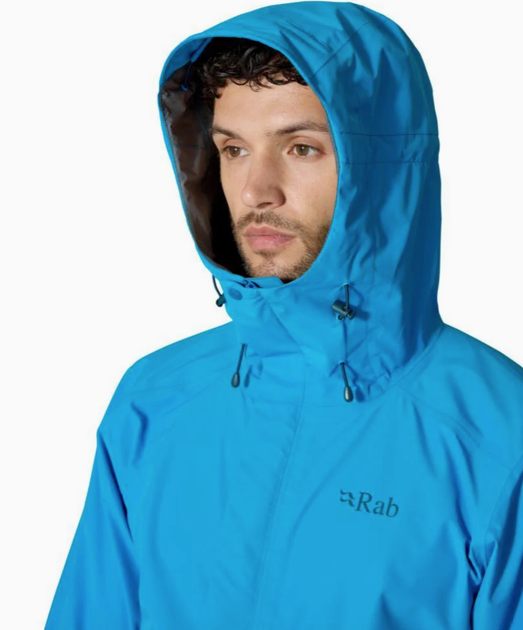 Куртка мужская мембранная Rab Downpour Jacket, Maya Blue, S (RB QWI-06-MYB-SML) - изображение 11