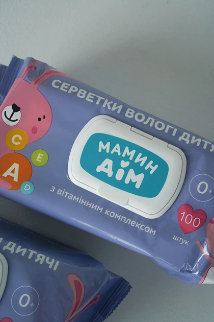 Салфетки влажные Мамин Дім 100шт Без кольору (2000994513751) - изображение 4