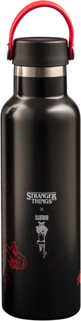 Butelka termiczna Bialetti Stranger Things czarno-czerwona 600 ml (8006363095778) - obraz 2