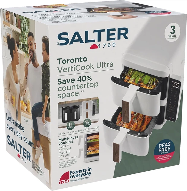 Frytkownica beztłuszczowa SALTER EK6642WHTVDE - obraz 2